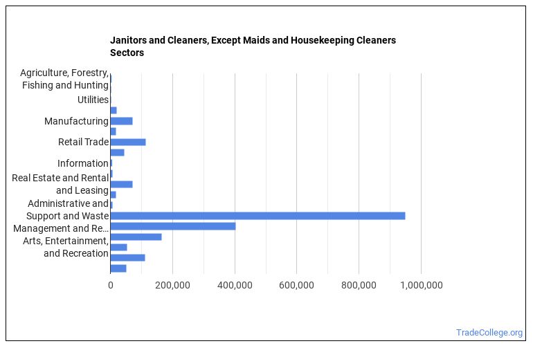 Janitors Graph Career Overview: Janitors and Cleaners, Except Maids and Housekeeping ...