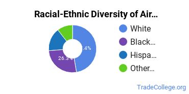 Racial-ethnic diversity of Air Transportation majors at Everglades University