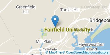 Location of Fairfield University