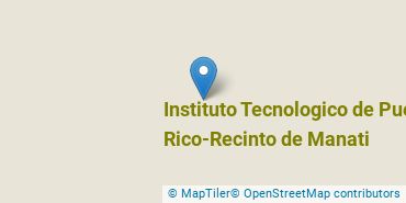 Location of Instituto Tecnologico de Puerto Rico-Recinto de Manati
