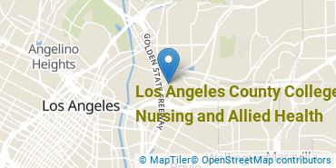 Location of Los Angeles County College of Nursing and Allied Health
