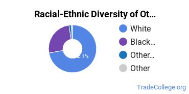 Racial-ethnic diversity of Other Industrial Production majors at Mississippi Gulf Coast Community College