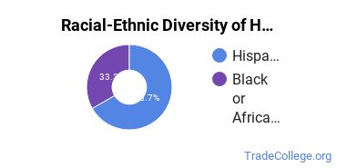 Racial-ethnic diversity of Heating, Ventilation, Air & Cooling majors at University of Arkansas-Pulaski Technical College