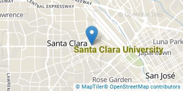 Location of Santa Clara University