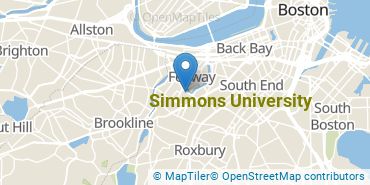 Location of Simmons University
