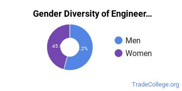 Stanford University gender breakdown of Engineering-Related Fields Master's degree recipients