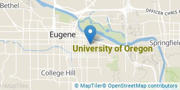 Location of University of Oregon